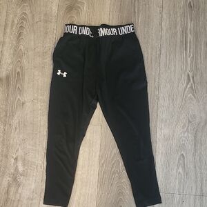 Under Armour Kids Black Logo Leggings
